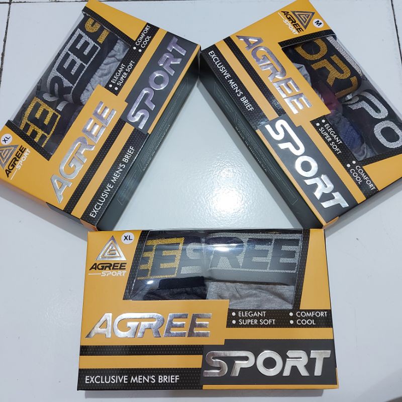 CELANA DALAM PRIA AGREE SPORT 2327 | ISI 2PCS