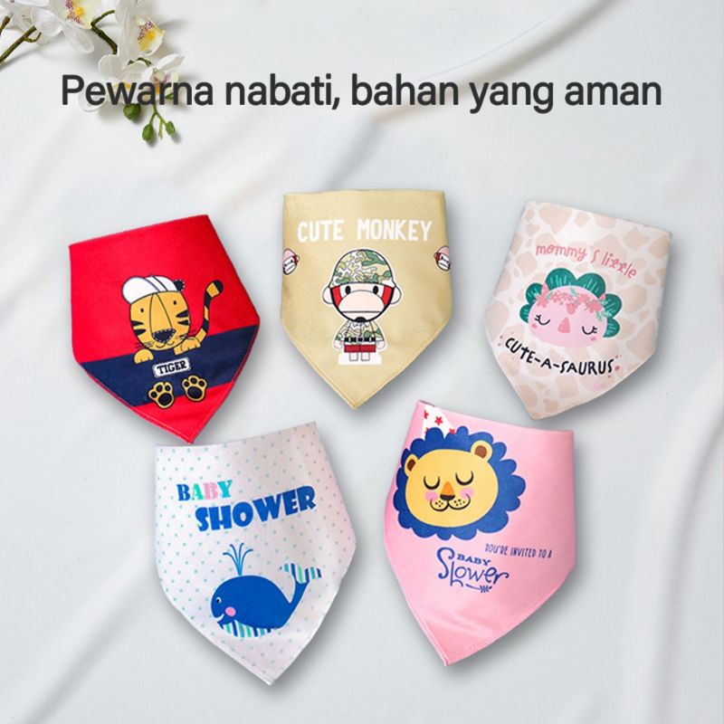 Babyfit Celemek Slabber Slaber Bayi Bahan Kain Premium