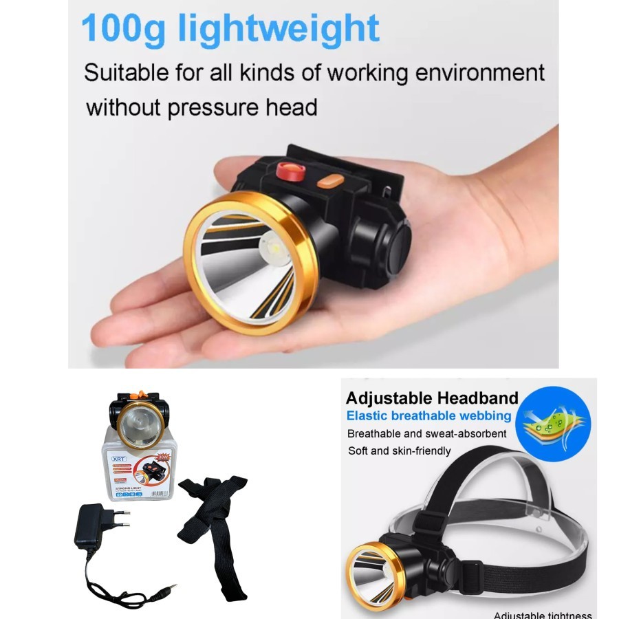 Trend-Senter Kepala Lithium 4688 Headlamp Recharger / Senter Kepala