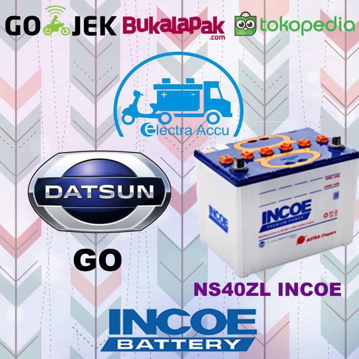 Diskon Aki Mobil Datsun Go Incoe Ns40Zl Aki Basah Murah