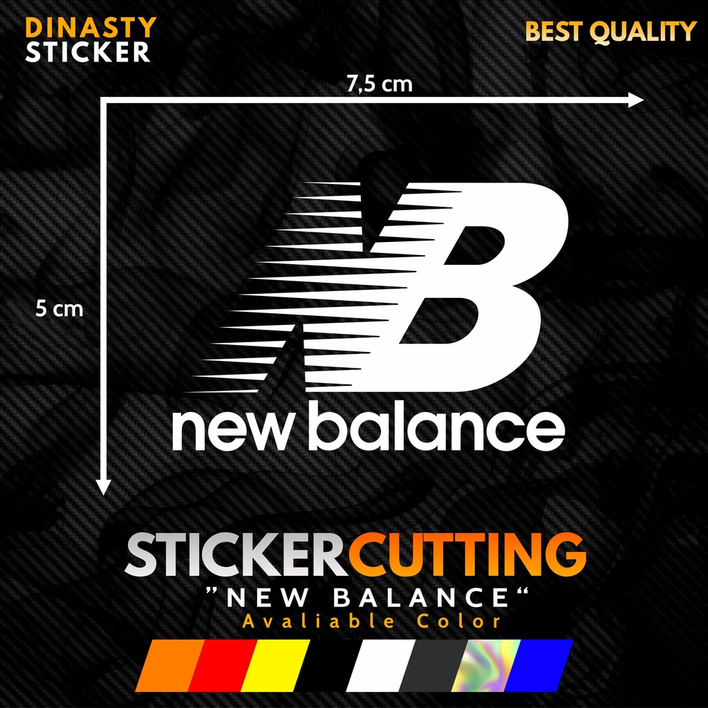 

STICKER STIKER CUTTING VIRAL NEW BALANCE LOGO