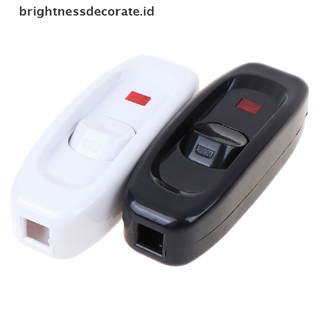 (Birth) Saklar On / Off Lampu Meja 10a Warna Hitam