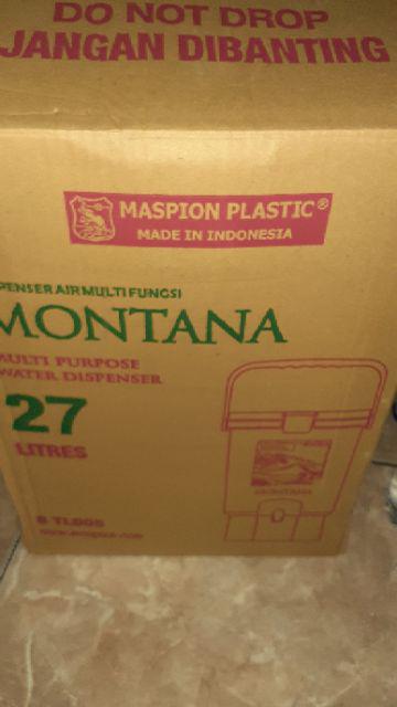 Maspion Arizona Drink Jar Montana Wadah Dispenser Tempat Air Minum 27 Liter Tebal