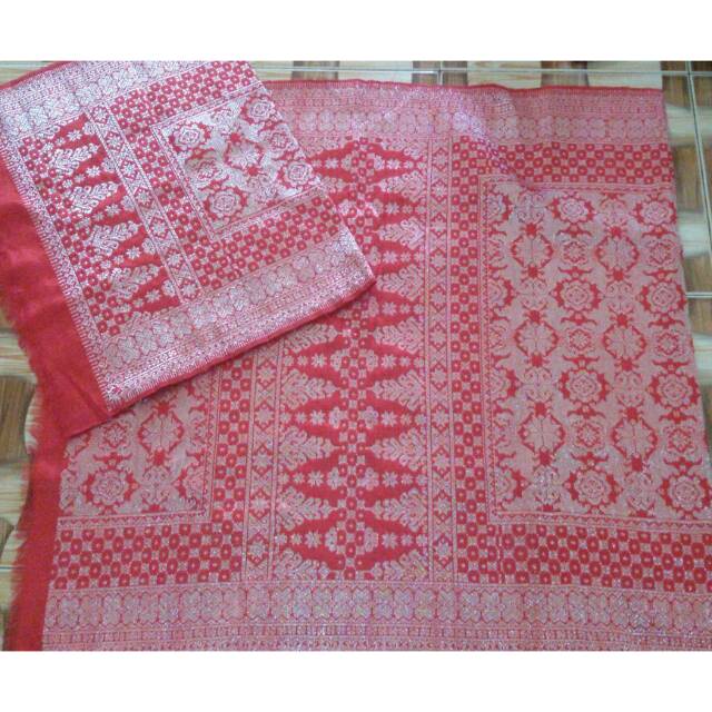 Songket palembang asli tenun tangan dan ambil dari pengrajin..