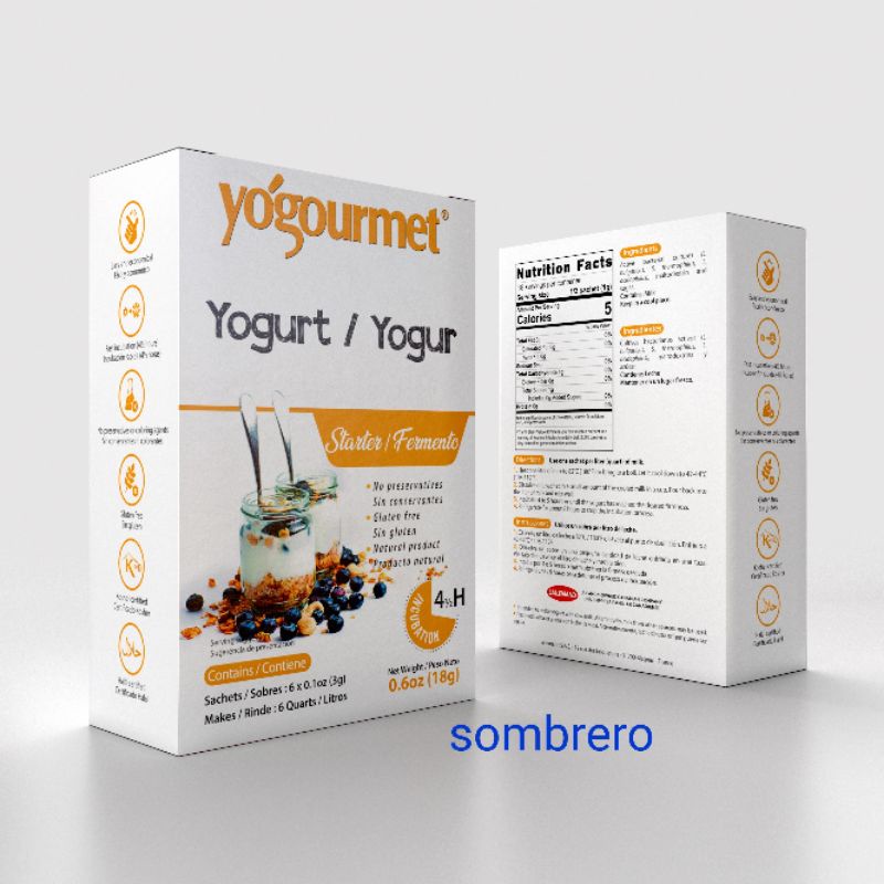 

BgKr Bibit Yoghurt Kering / Dried Yogurt Starter Yogourmet Import Asli Canada