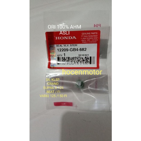 SEAL SIL KLEP SUPRA X /125 BEAT /FI /VARIO 125 /150 FI 12209-GB4-682 ORI