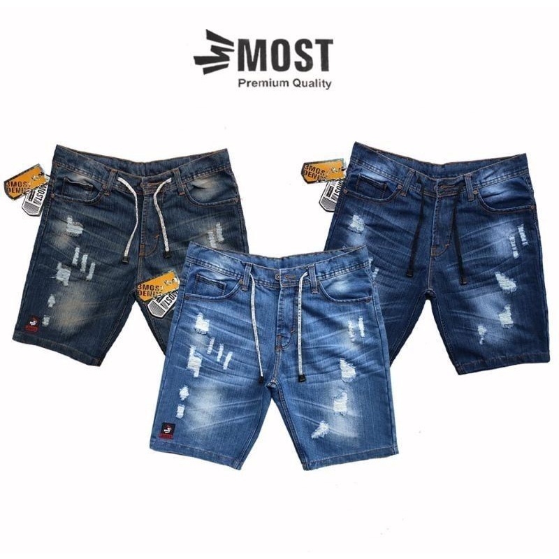 Celana Jeans Pendek Robek / Ripped jeans shortpants