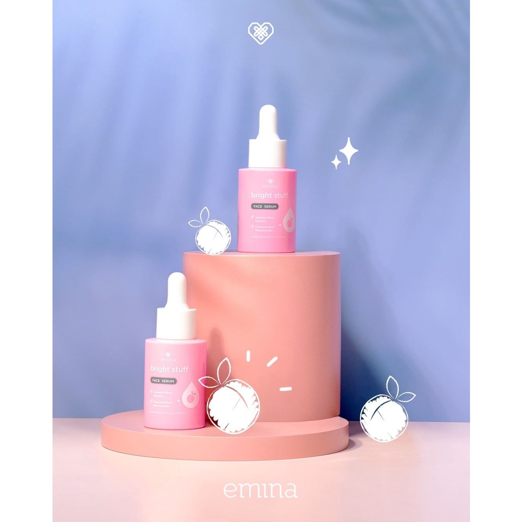 `ღ´ PHINKL `ღ´ ╰☆☆ 𝔢мιℕά ☆☆╮ Emina Bright Stuff Face Serum 30ml mencerahkan kulit wajah skincare lembut aman untuk segala jenis kulit