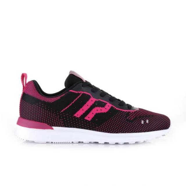 Sepatu Piero Jogger Knit Women - Black/Fuschia