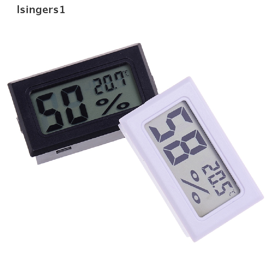 (lsingers1) Termometer / Higrometer digital lcd Ukuran Kecil