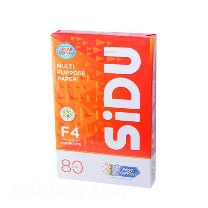 

KERTAS HVS F4 80 GRAM PRINTER PUTIH POLOS SINAR DUNIA COPY PAPER ONE