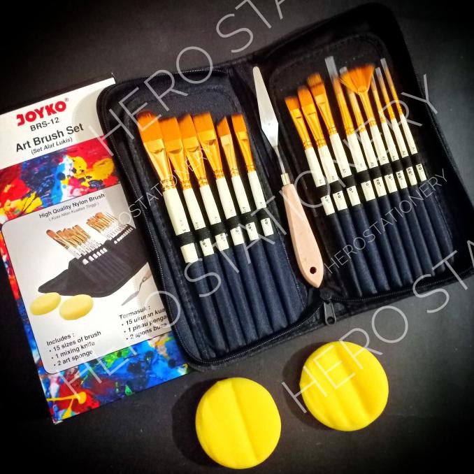 

Brush set alat seni lukis kuas joyko BRS-12