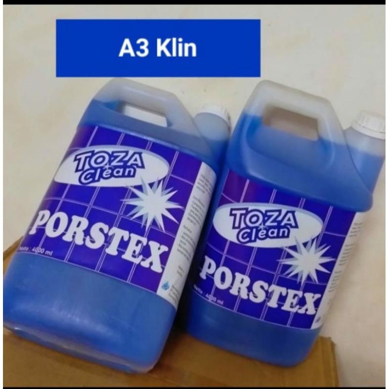 Jual Toza Porstex Cairan Pembersih Toilet Lantai Semen Liter Indonesia Shopee Indonesia