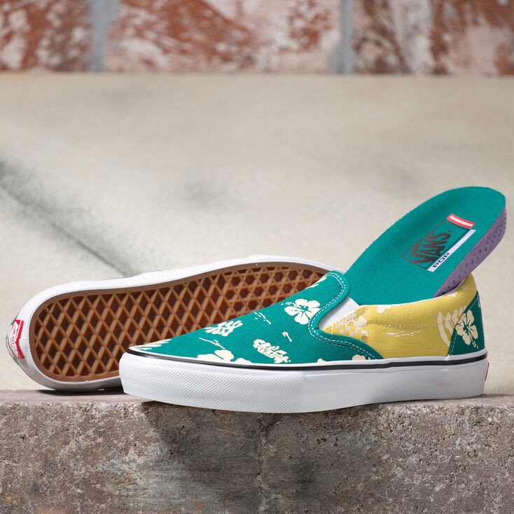 VANS SLIP ON SKATE ALOHA MARINE GOLD ORIGINAL