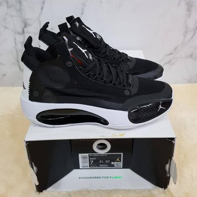 ■ PROMO SEPATU BASKET PRIA FASHION■ SEPATU NIKE JORDAN 34 "BLACK WHITE" SALE