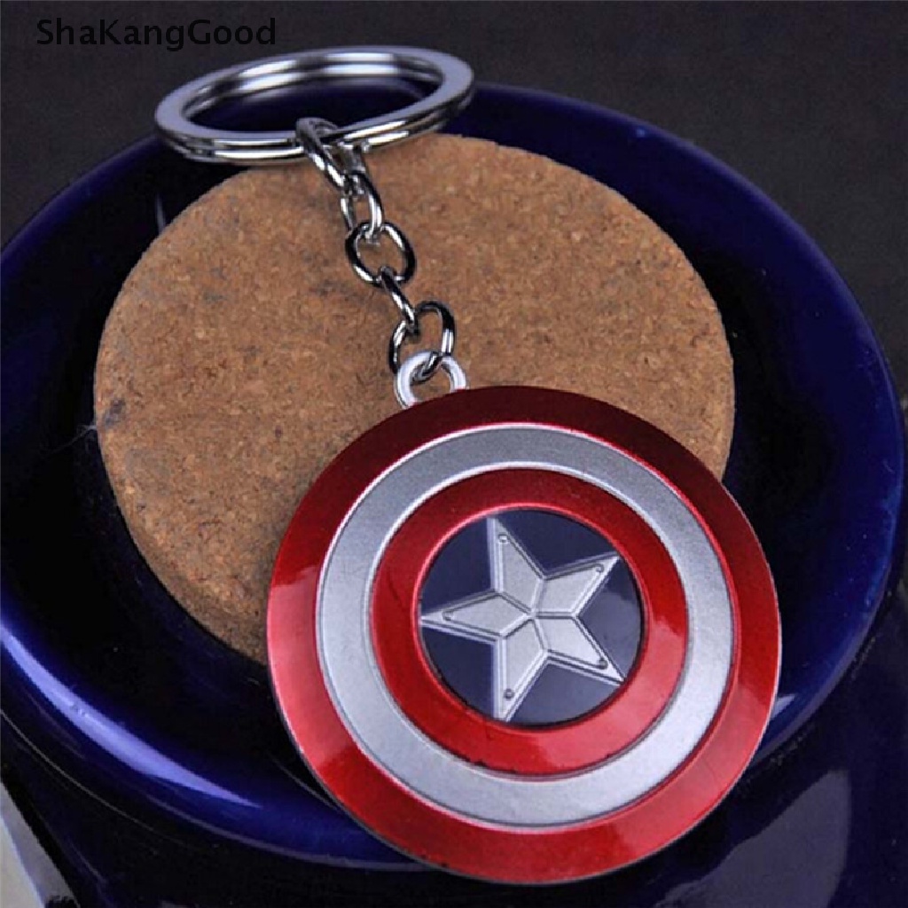 Gantungan Kunci Desain Perisai Captain America Untuk Hadiah