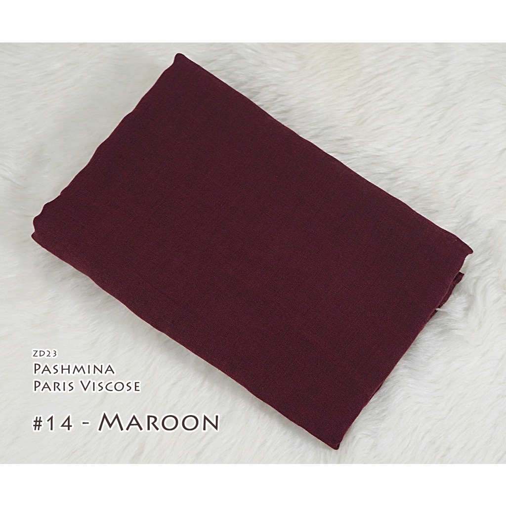Pashmina Polos Paris Viscose - AYUMI by Luulu Scarf-#14 - Maroon