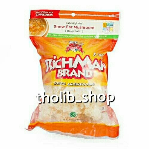 

Richman brand bokji putih - snow ear mushroom 75gr