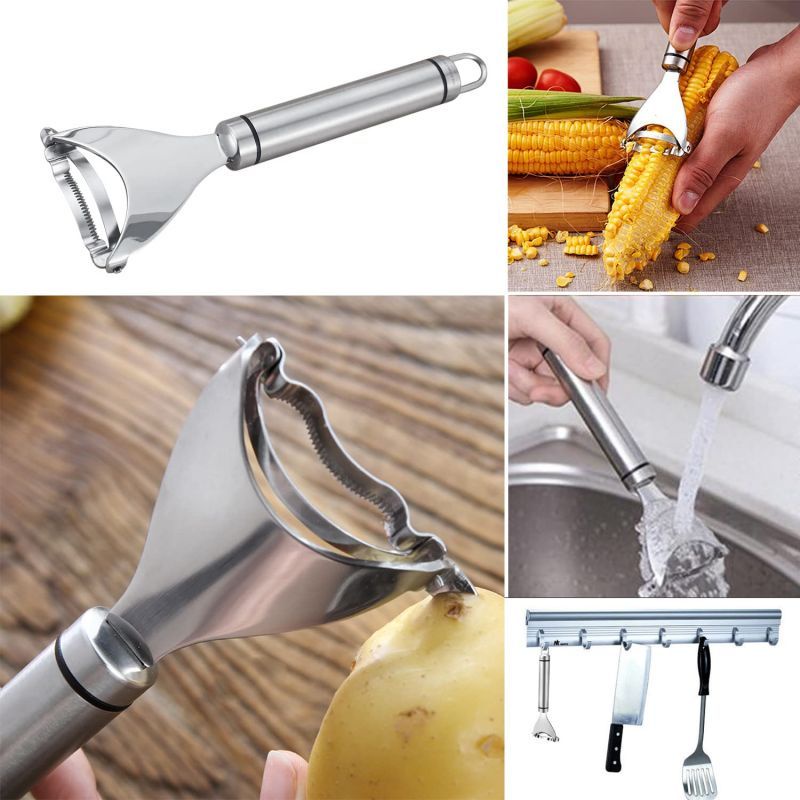 304 Stainless Corn Peeler Alat Pengupas Biji Jagung Pisau Serut Jagung