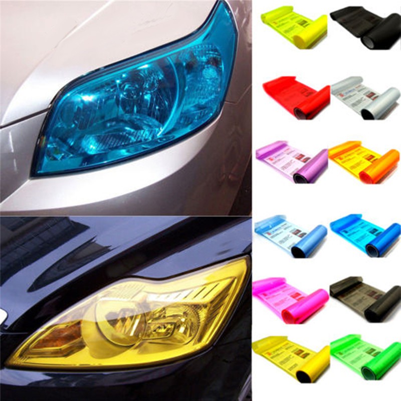 Stiker Skotlet Lampu Kabut Hybrid Glossy 30x60cm Untuk Mobil / Motor