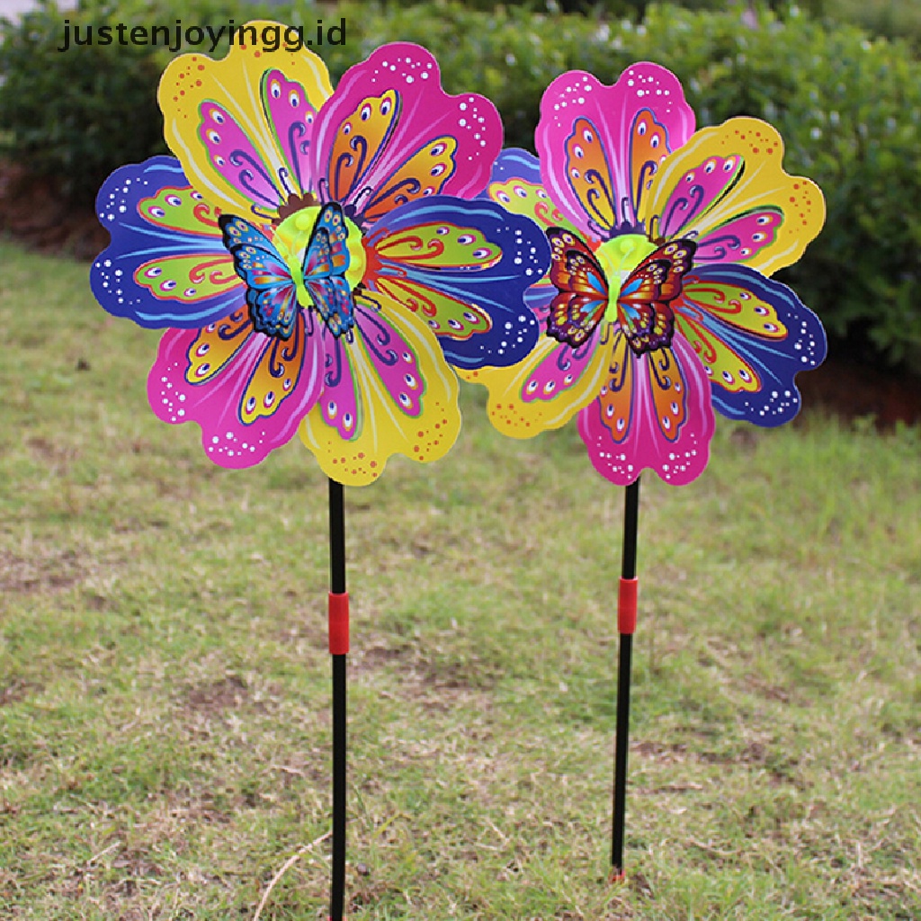 Mainan Kincir Angin Butterfly Flower Warna-Warni Untuk Anak