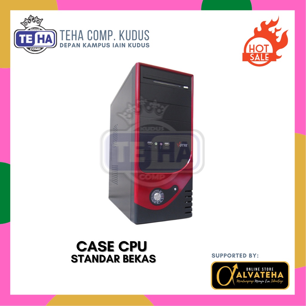 Casing Komputer BEKAS Berkualitas Casing CPU Murah Case PC Tower ATX