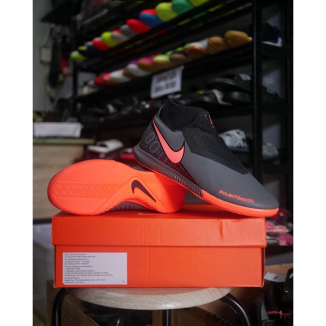 Sepatu Futsal Nike Phantom Vsn Academy DF IC - Dark Grey AO3267 080 Original BNIB