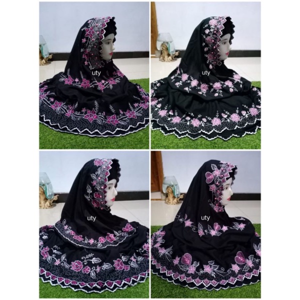 mukena birdil kalung dg mutiara jahit