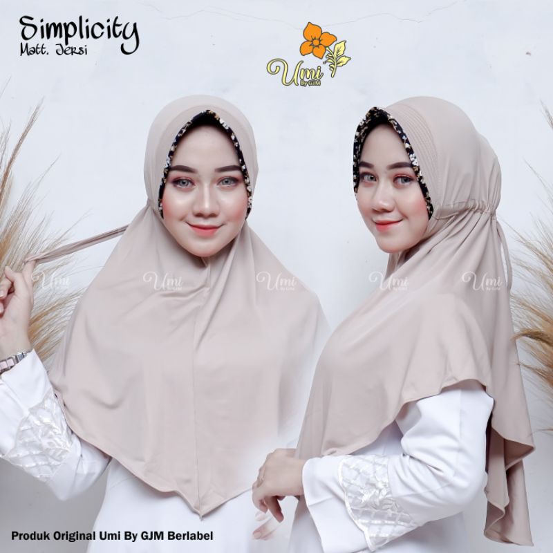 (COD) Jilbab Serut Belakang // Jilbab Serut Jokowi // Hijab Serut Simplicity // Jilbab Motif
