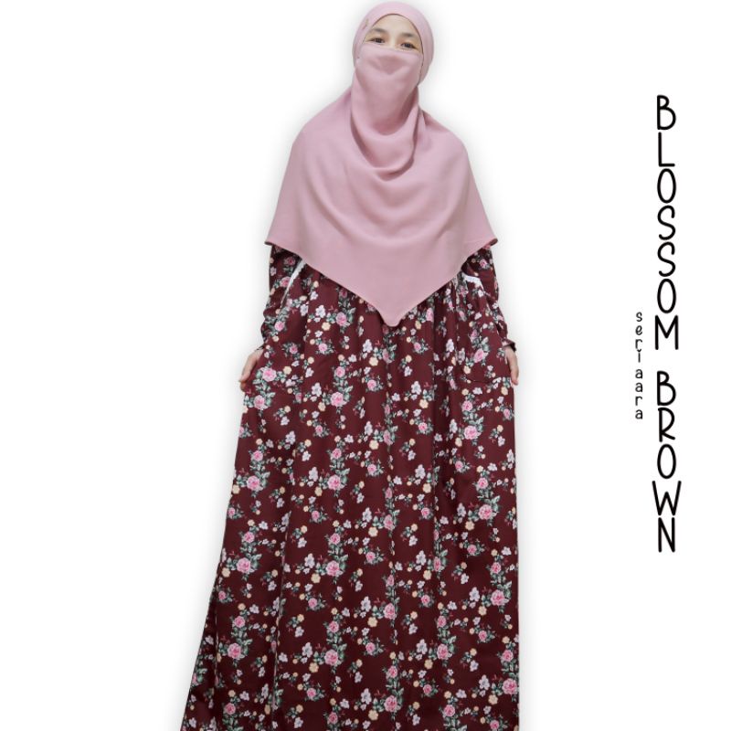 HOMEDRESS GAMIS DASTER BAJU MUSLIM DEWASA MILARY KATUN JEPANG COKLAT UNGU HITAM PEACH ABU NAVY PINK 