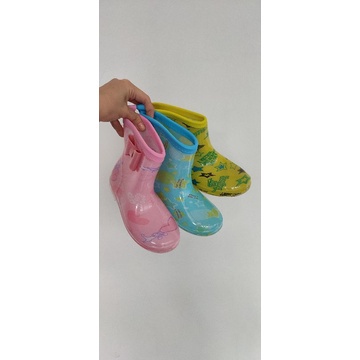 Rainbow Boots anak colorful pvc no brand (24-28)