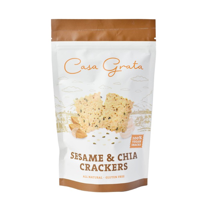 

Bagus Casa Grata Crackers Snack 90 Gr - Sesame And Chia Berkualitas