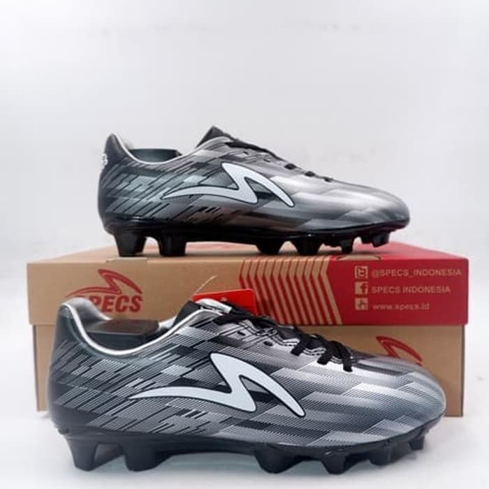 Sepatu Bola Anak Specs Accelerator Lightspeed II JR FG - Black, Silver