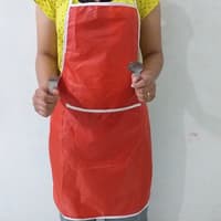 Celemek Masak Warna Waterproof / Apron Masak Anti Minyak Noda