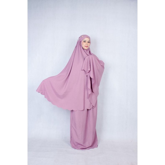 (lasercut polo)Mukena lasercut/mukena daily/mukena shofa fashion