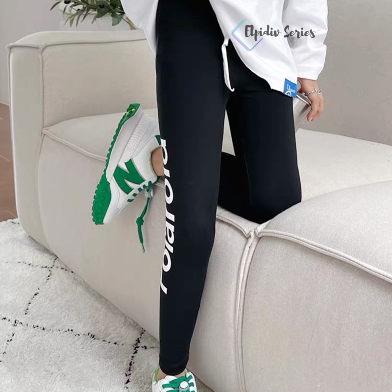 Elpidiv - Legging Anak Motif Font POLAROID LAF-007 (5th -14th)