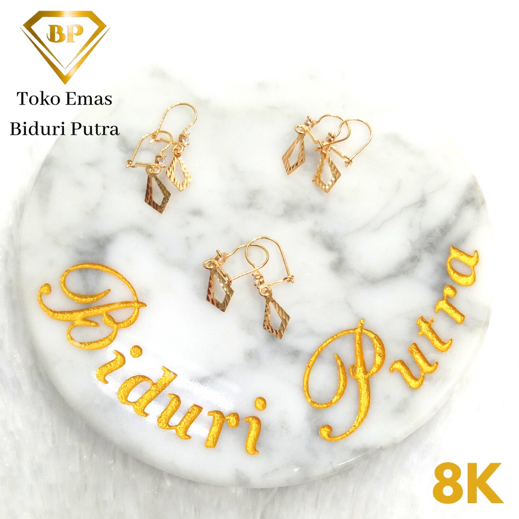 ANTING DESI EMAS ASLI KADAR 8K/375 toko emas biduri putra - toko mas asli - anting emas kadar 375 - anting emas muda - perhiasan emas asli - anting emas termurah - toko emas purbalingga