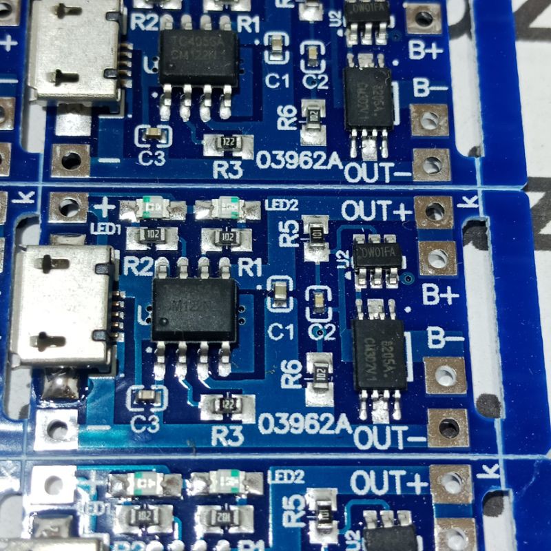 modul charger baterai lithium 3 ic auto proteck