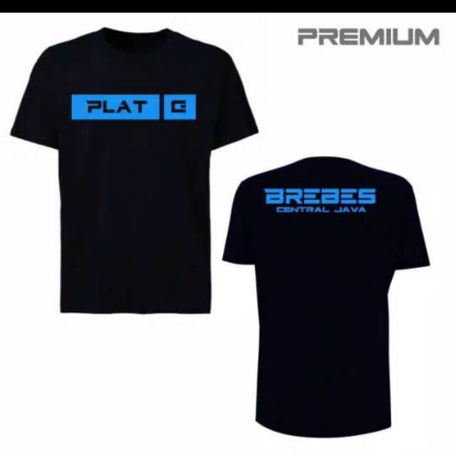 Kaos baju tshirt Plat daerah kota, bisa pesan desain plat kotamu