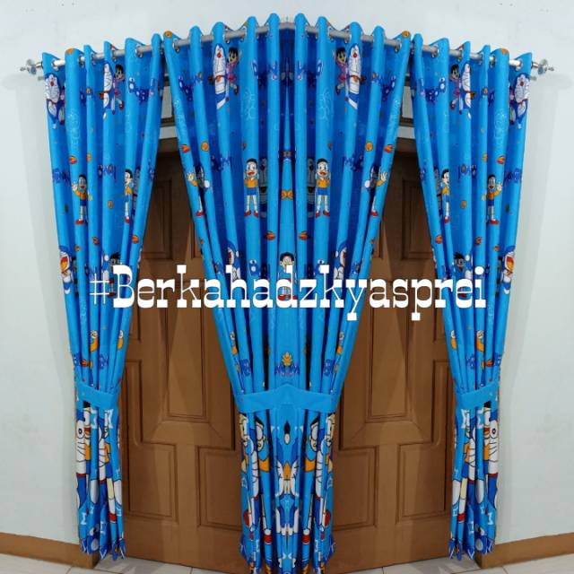 Gorden katun jendela minimalis  140 x 200