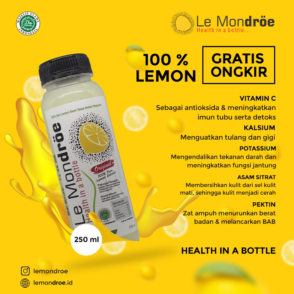 

Lemondroe Sari Lemon 250ml