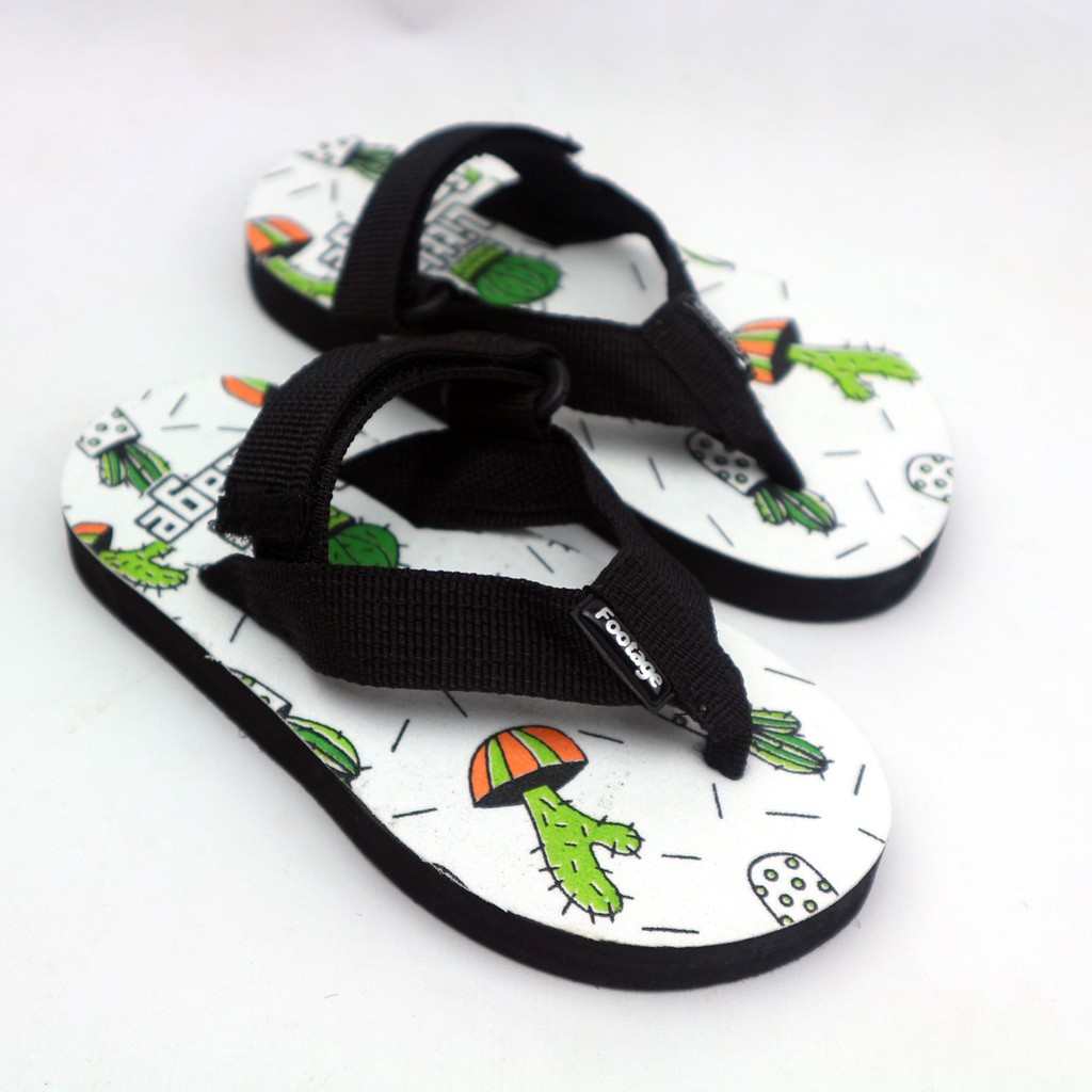 Sandal Anak Cowok Cewek Toddler / Sendal Bayi Perempuan Laki laki Doddle Zombie Cactus