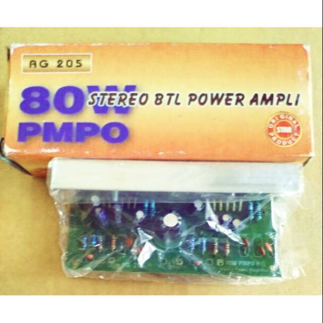 Kit Power Amplifier Stereo BTL 80 Watt