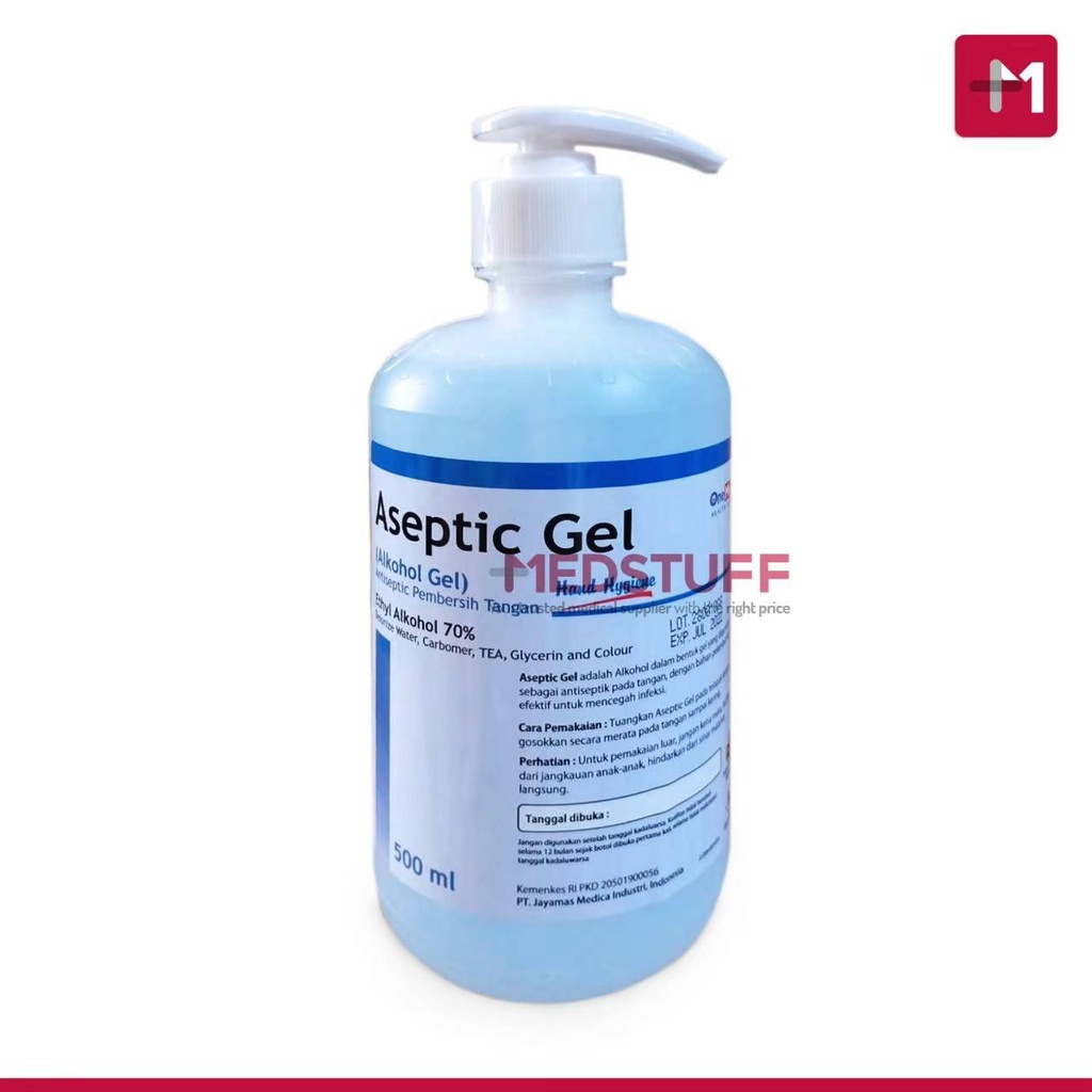 Aseptic gel 500ml Aseptik Antiseptic + Pump