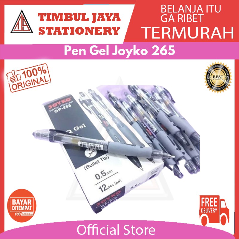 

Pen gel / pulpen gel / pena gel joyko cetek gp-265 q gel dan omega g1 isi 12pcs