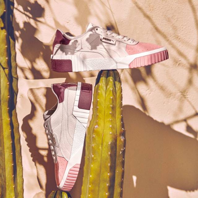 Sepatu Puma Cali Remix x Selena Gomez Cream Pastel Rose For Woman Premium Quality