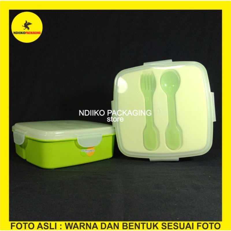 kotak makanan sendok garpu | kotak makanan | box makanan | kotak plastik | box plastik | kotak bekal
