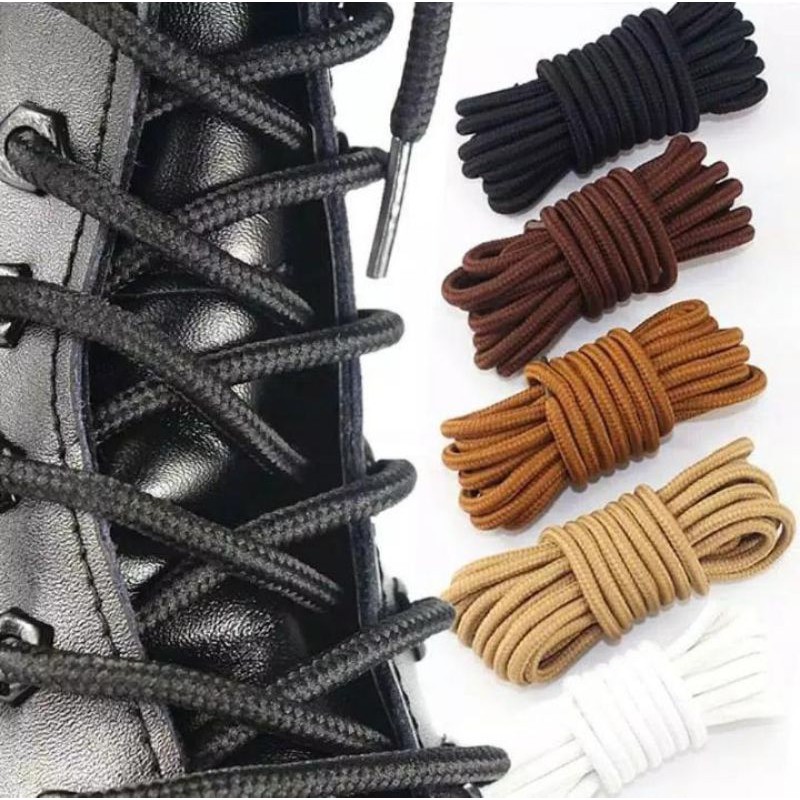 Tali sepatu bulat COTTON untuk pantofel boots atau sneaker murah berkualitas