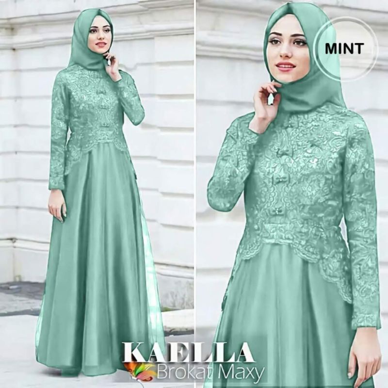 FREE ONGKIR GAMIS BRUKAT CORNELLI MAXY KAELLA/GAMIS KONDANGAN/GAMIS BRUKAT PREMIUM/GAMIS JUMBO/GAMIS