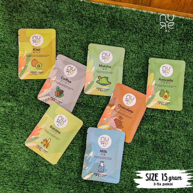 ORGANIC MASK Nure (Masker Organik) 7 Varian